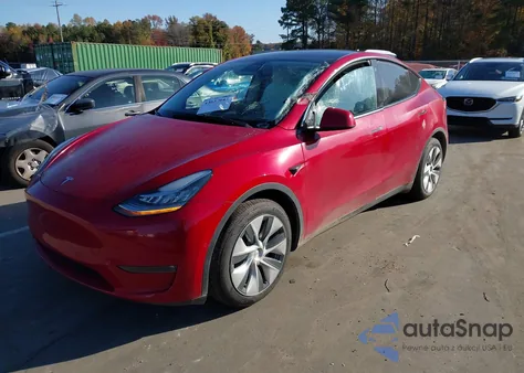 2022 Tesla Model Y Long Range Dual Motor All-Wheel Drive из США, поврежденный, VIN 7SAYGDEE0NF391625